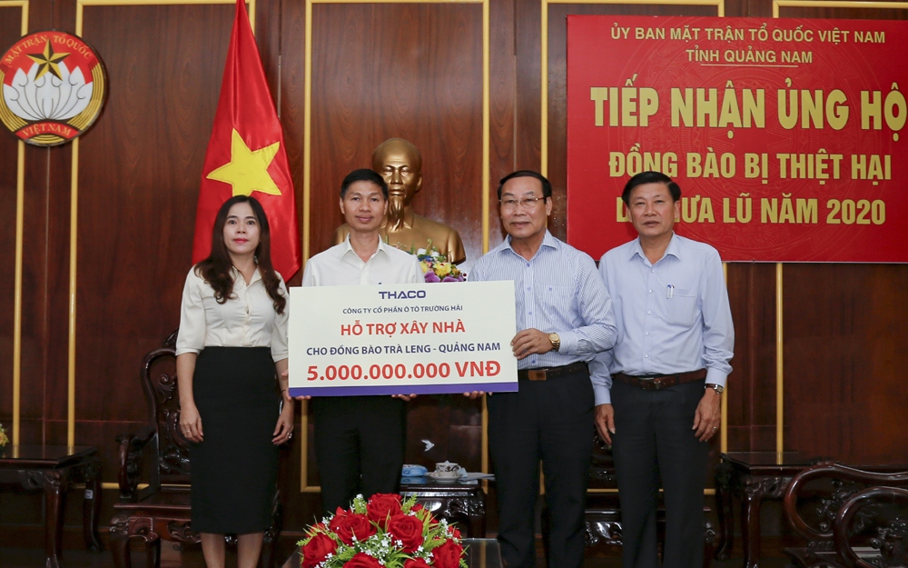 THACO hỗ trợ xây dựng lại ngôi làng cho đồng bào Trà Leng - Quảng Nam